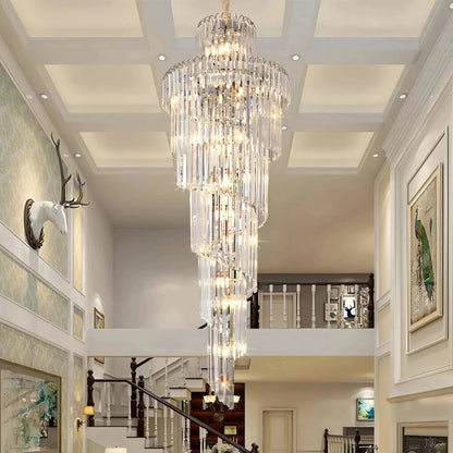 Danilo Multiple Tier Crystal Chandelier - Zelno Lighting