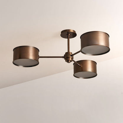 Daphna 3-Light Metal Semi-Flush Mount - Zelno Lighting