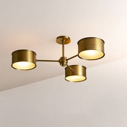 Daphna 3-Light Metal Semi-Flush Mount - Zelno Lighting