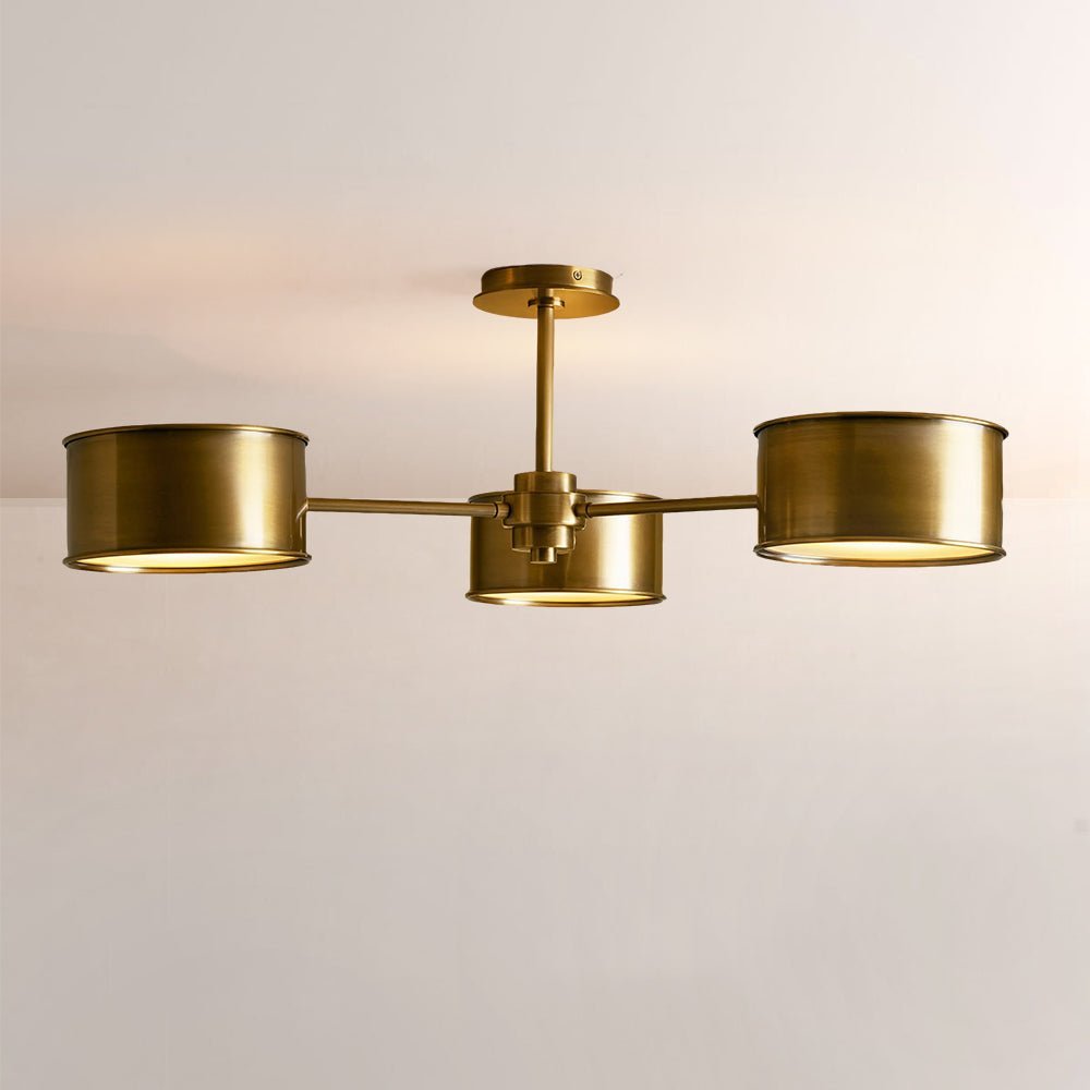 Daphna 3-Light Metal Semi-Flush Mount - Zelno Lighting