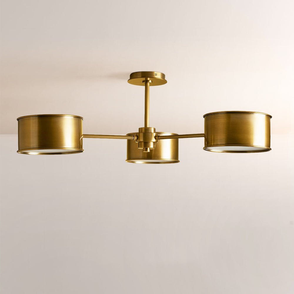 Daphna 3-Light Metal Semi-Flush Mount - Zelno Lighting