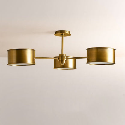 Daphna 3-Light Metal Semi-Flush Mount - Zelno Lighting