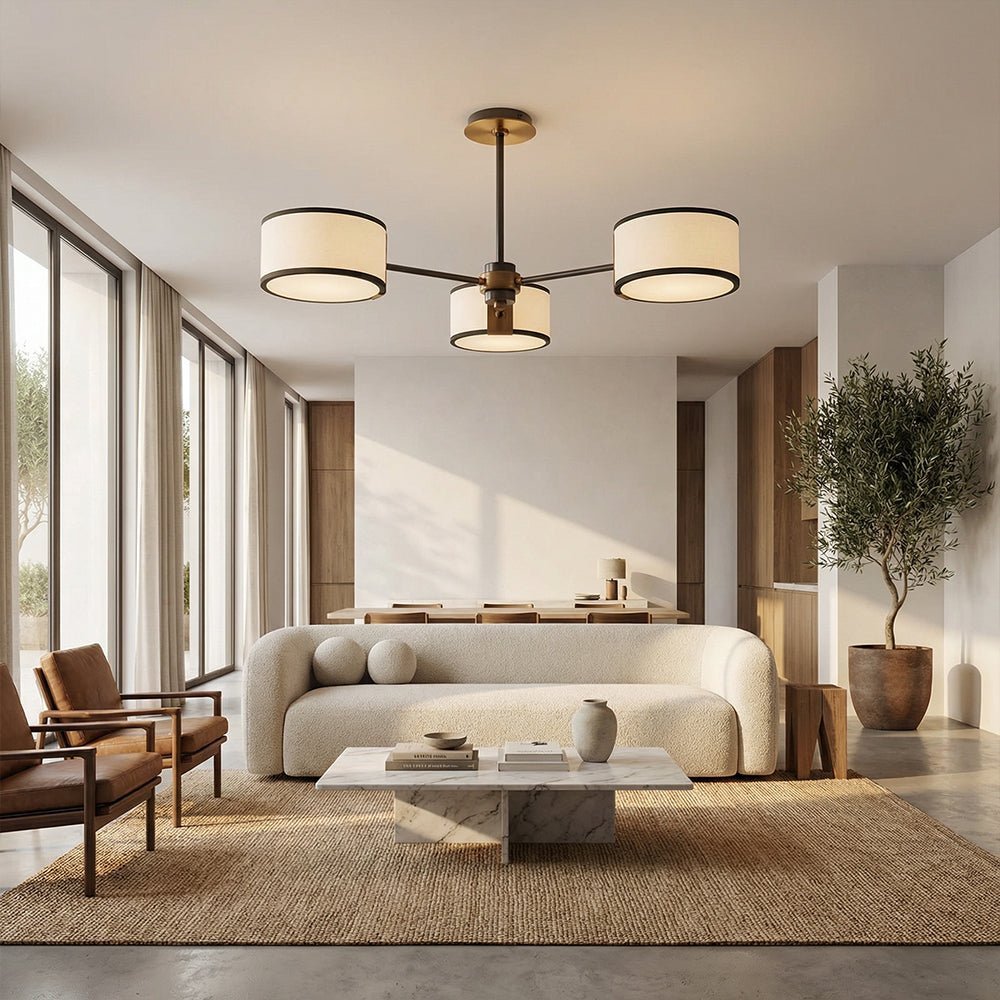 Daphna 3-Light Semi-Flush Mount - Zelno Lighting