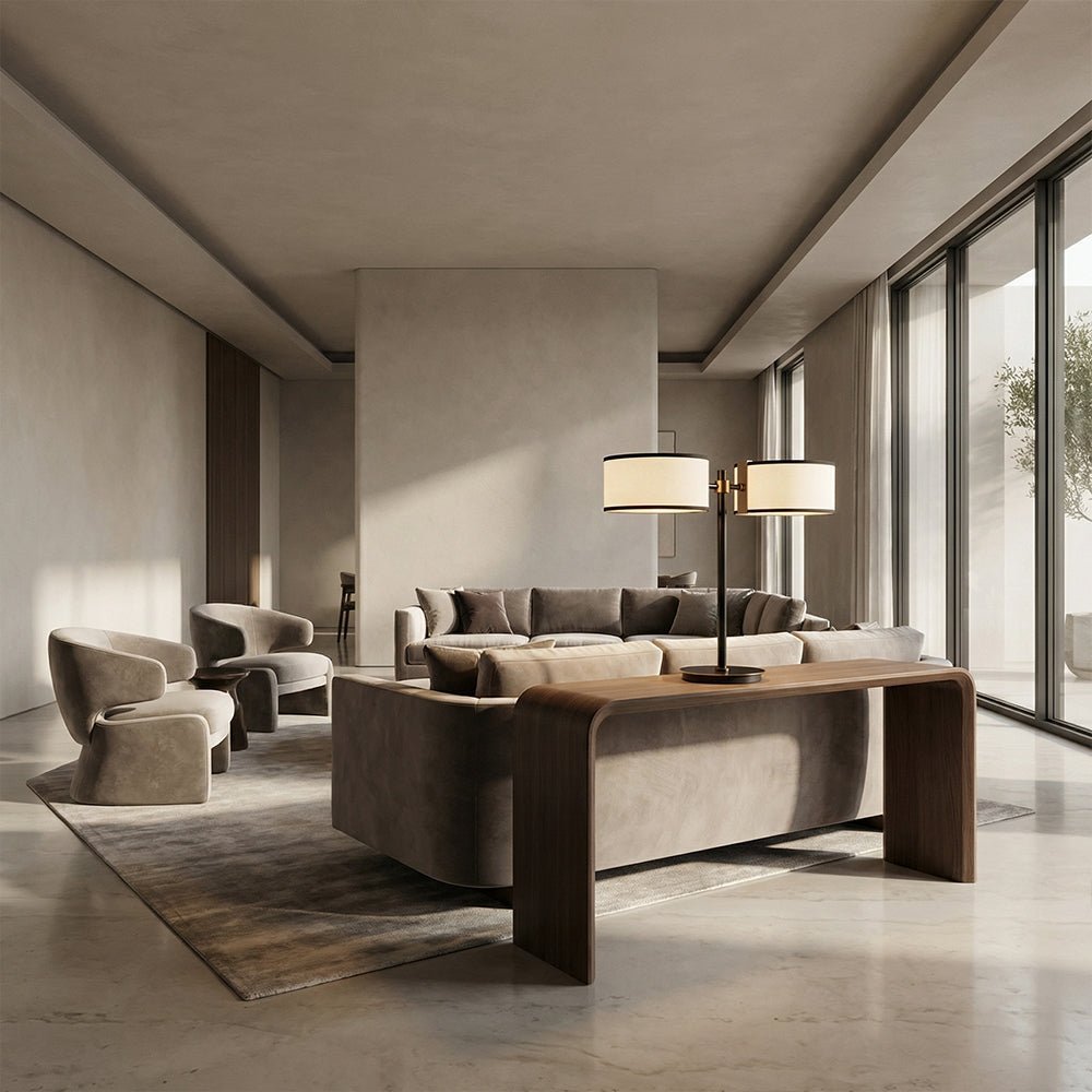 Daphna Dual-Shade Table Lamp - Zelno Lighting