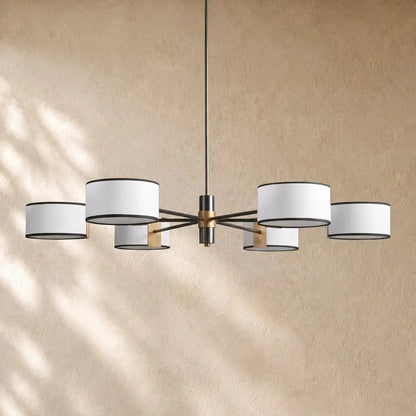 Daphna Fabric Round Chandelier - Zelno