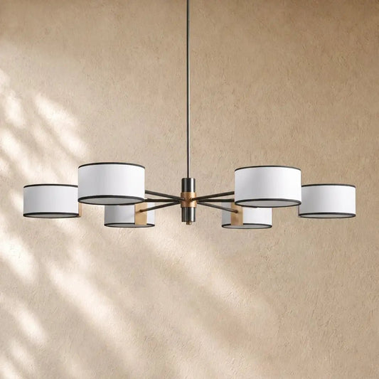 Daphna Fabric Round Chandelier - Zelno