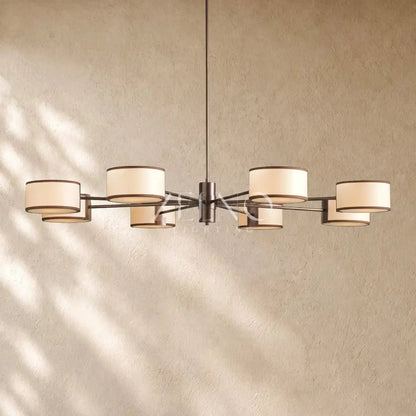 Daphna Fabric Round Chandelier - Zelno
