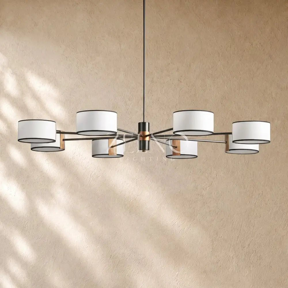 Daphna Fabric Round Chandelier - Zelno