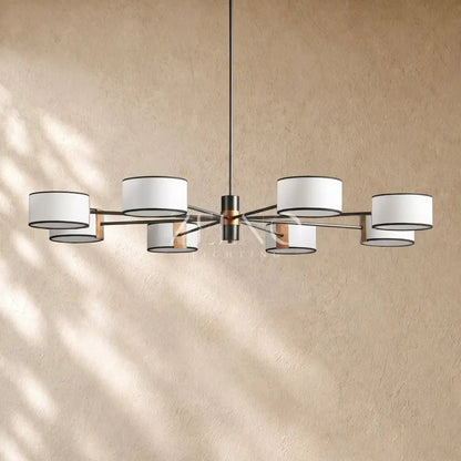 Daphna Fabric Round Chandelier - Zelno