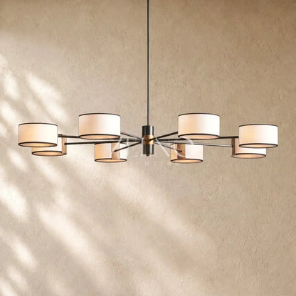 Daphna Fabric Round Chandelier - Zelno