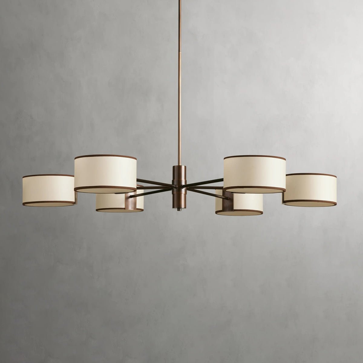 Daphne 48" Round Chandelier in Ecru - Zelno