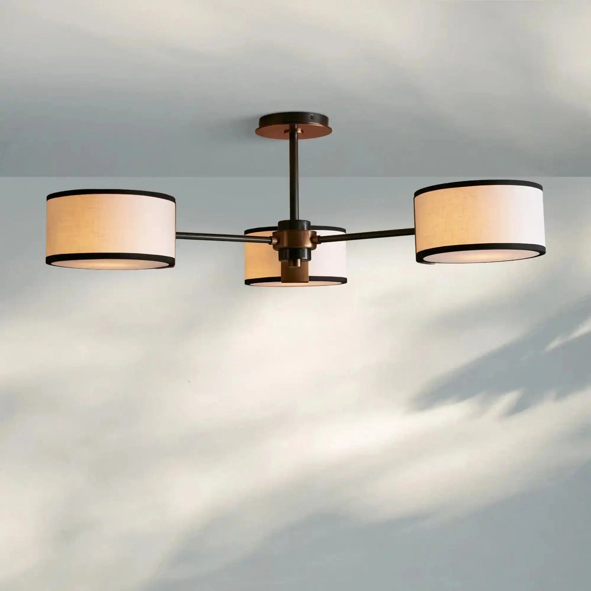 Daphne Fabric Flush Mount - Zelno Lighting