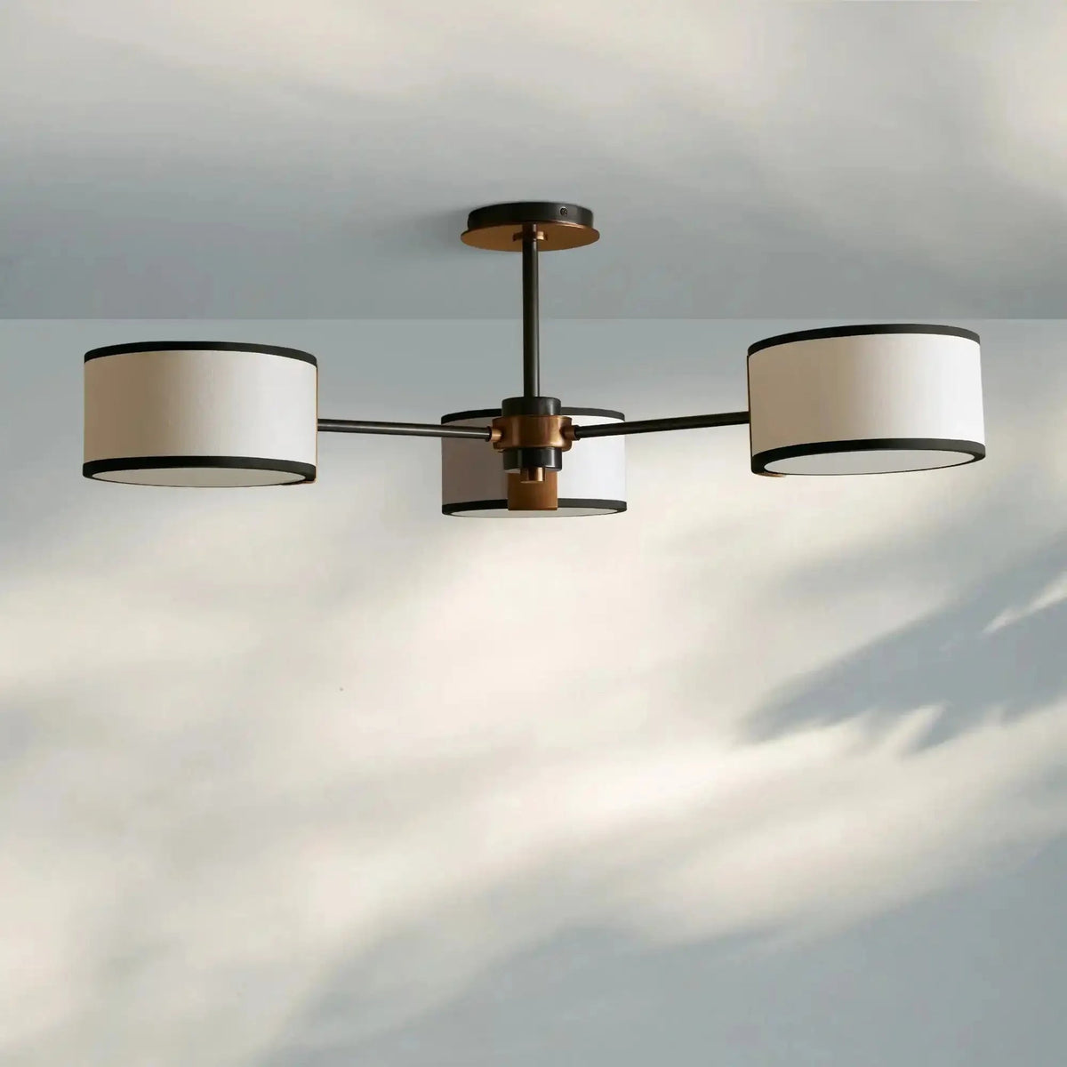 Daphne Fabric Flush Mount - Zelno Lighting