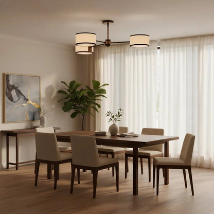 Daphne Fabric Flush Mount - Zelno Lighting