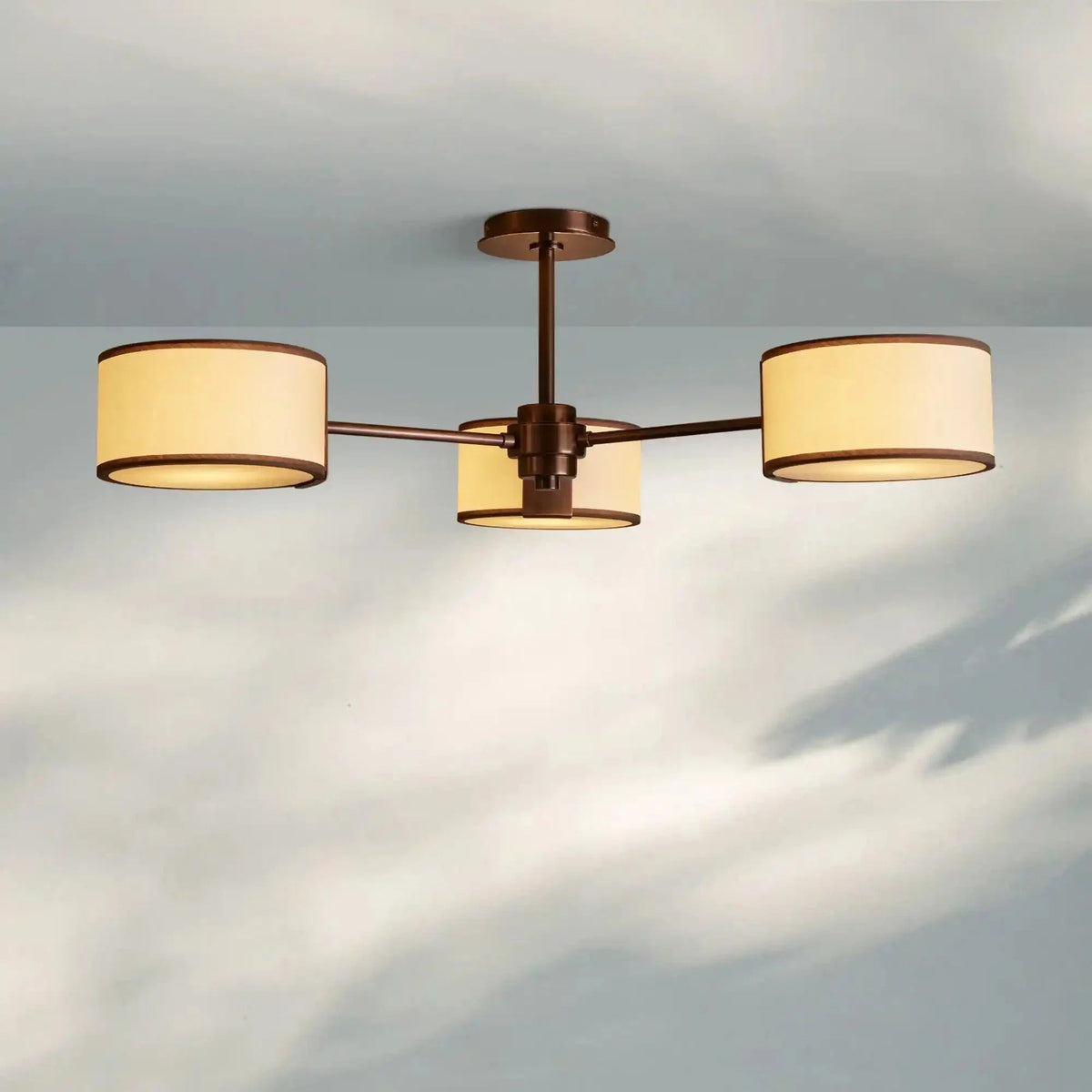 Daphne Fabric Flush Mount - Zelno Lighting