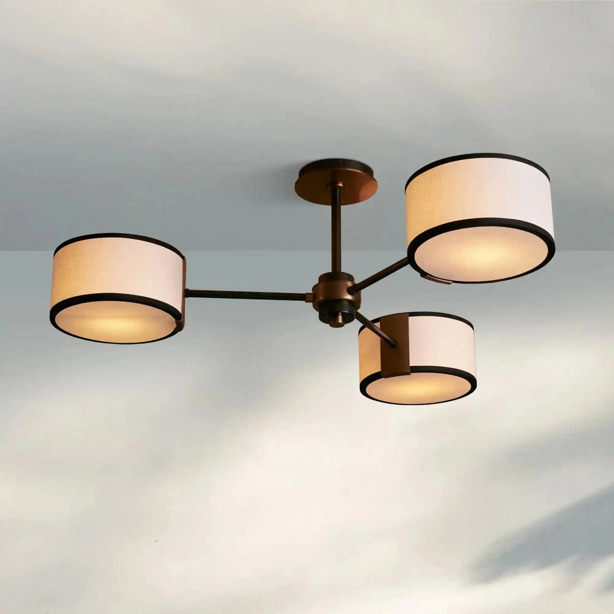 Daphne Fabric Flush Mount - Zelno Lighting