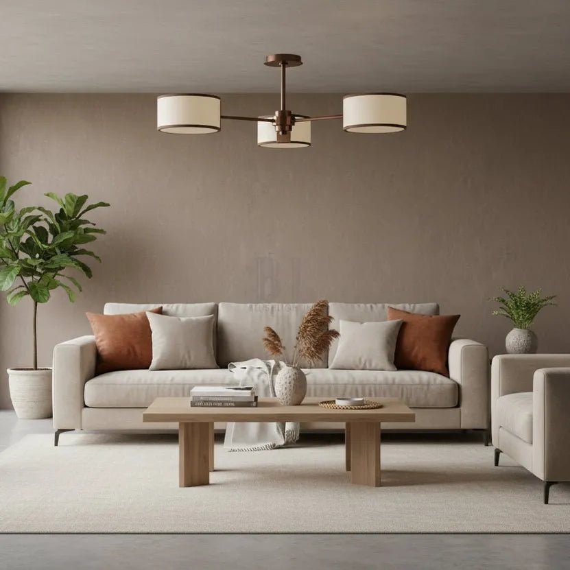 Daphne Fabric Flush Mount - Zelno Lighting