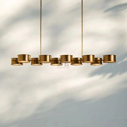 Daphne Metal Linear Chandelier - Zelno Lighting
