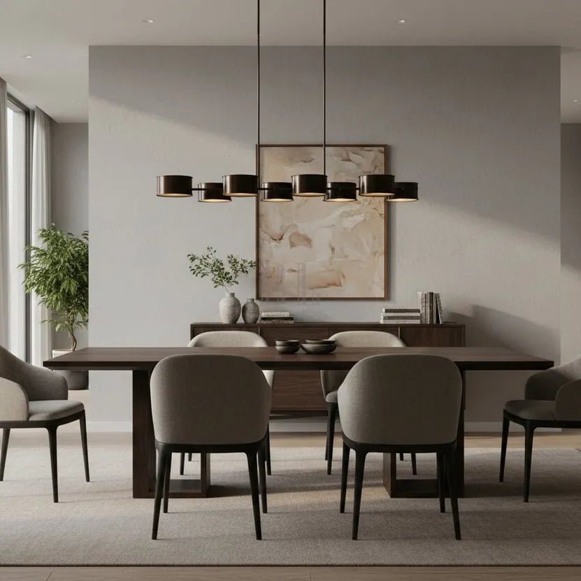 Daphne Metal Linear Chandelier - Zelno Lighting