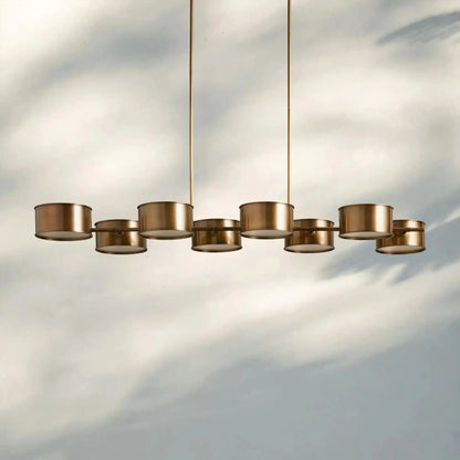 Daphne Metal Linear Chandelier - Zelno Lighting