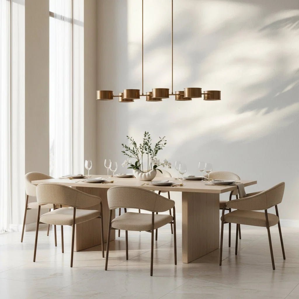 Daphne Metal Linear Chandelier - Zelno Lighting