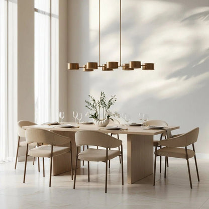 Daphne Metal Linear Chandelier - Zelno Lighting