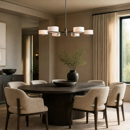 Daphne Round Chandelier 48''60'' - Zelno Lighting