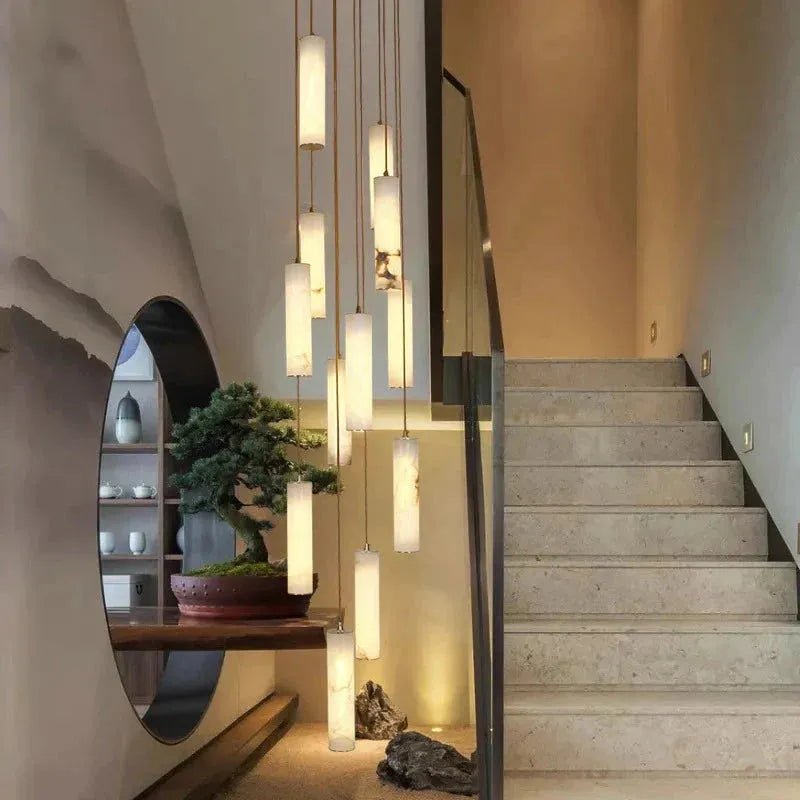 Darlen Modern Staircase Chandelier - Zelno Lighting