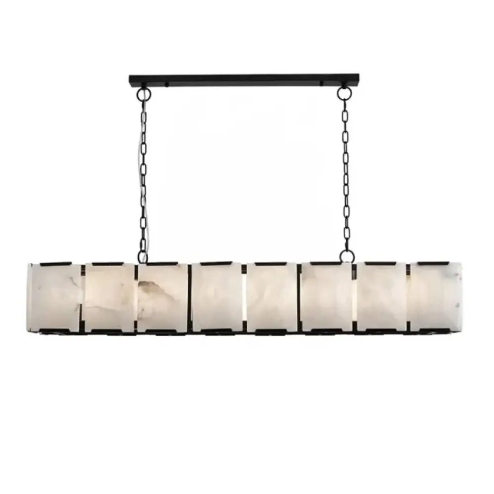 Daybreak Alabaster Rectangle Chandelier - Zelno