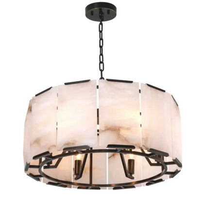 Daybreak Alabaster Round Chandelier - Zelno