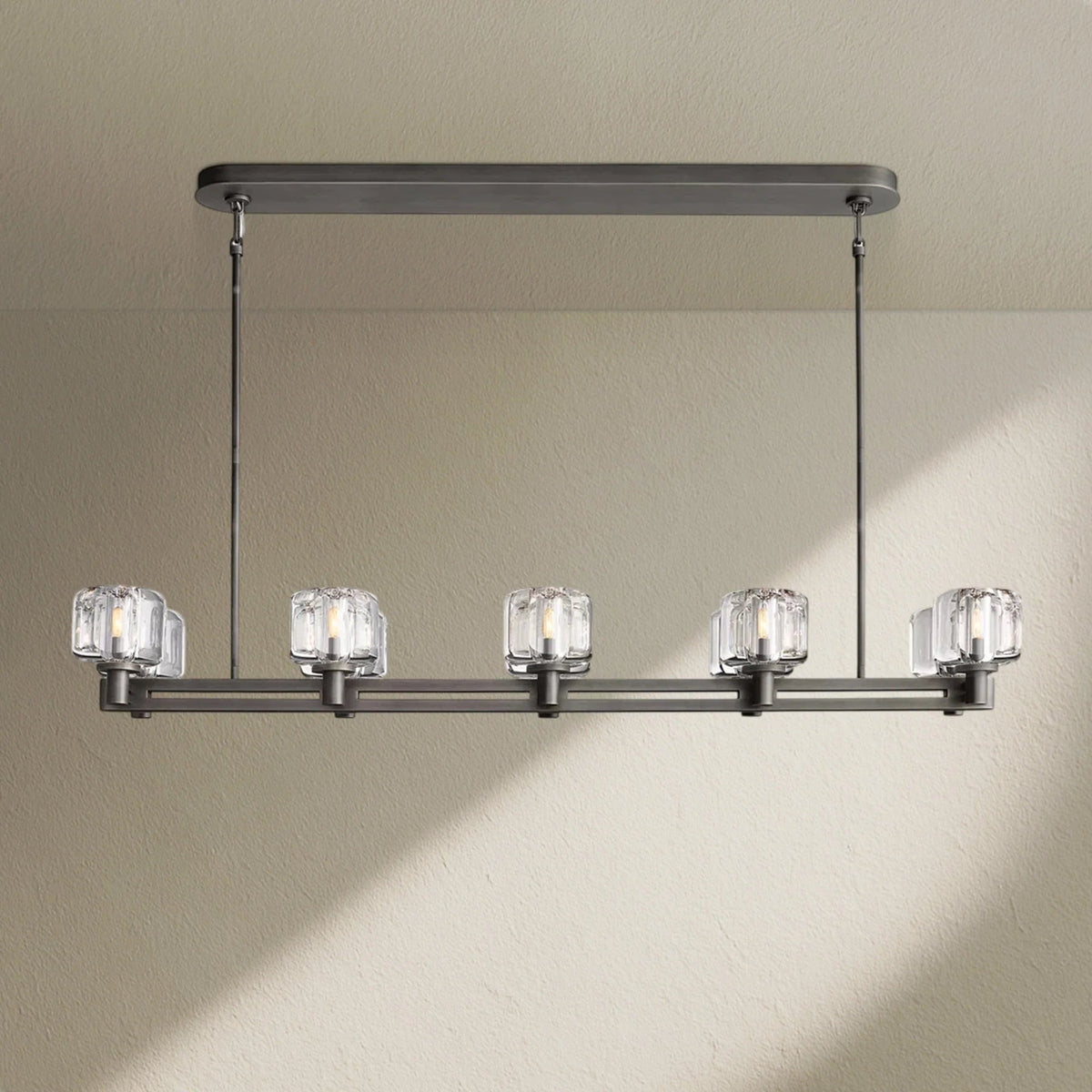 Deamafz Double Linear Chandelier 54"72" - Zelno