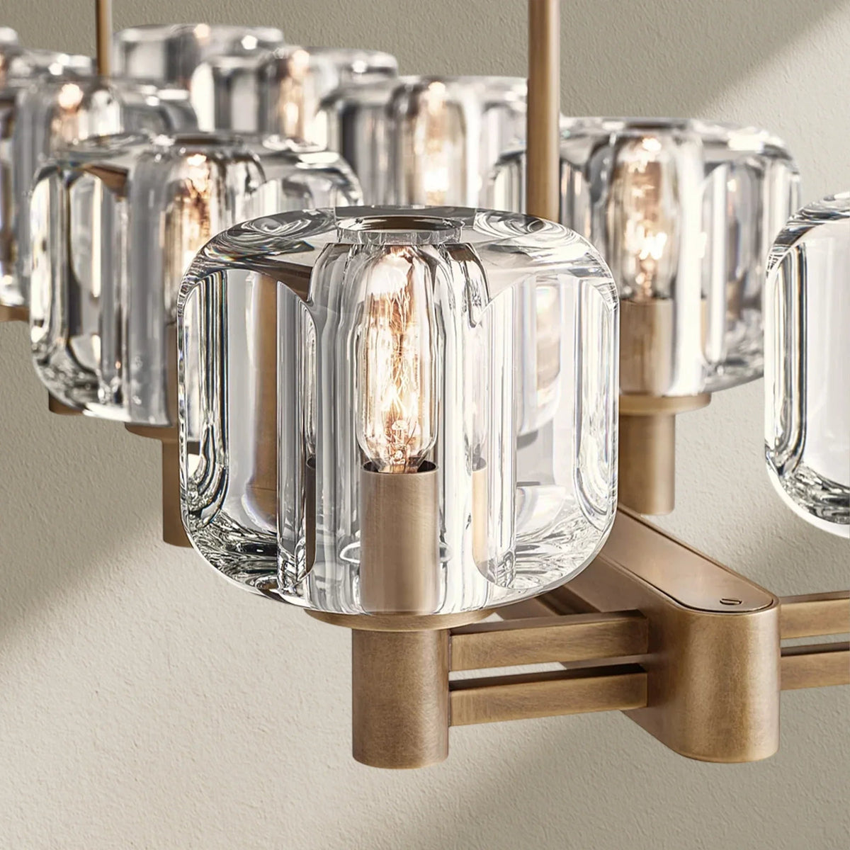Deamafz Double Linear Chandelier 54"72" - Zelno