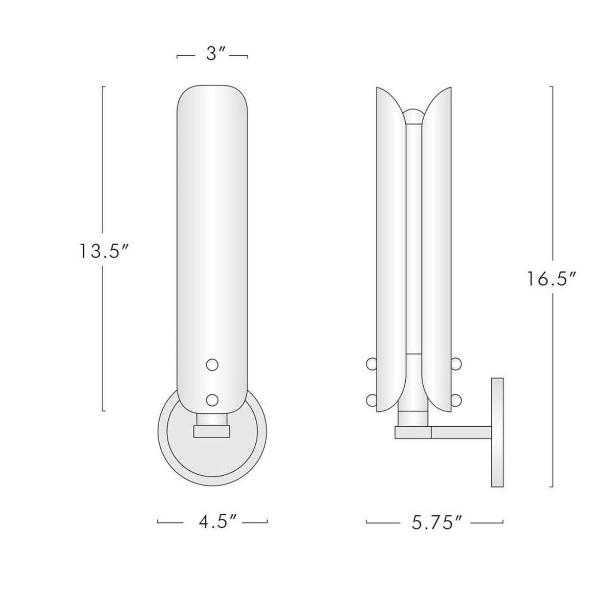 Debora Wall Sconce 16.5" H - Zelno Lighting