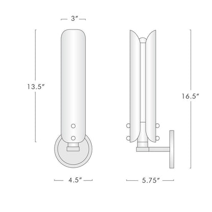 Debora Wall Sconce 16.5" H - Zelno Lighting