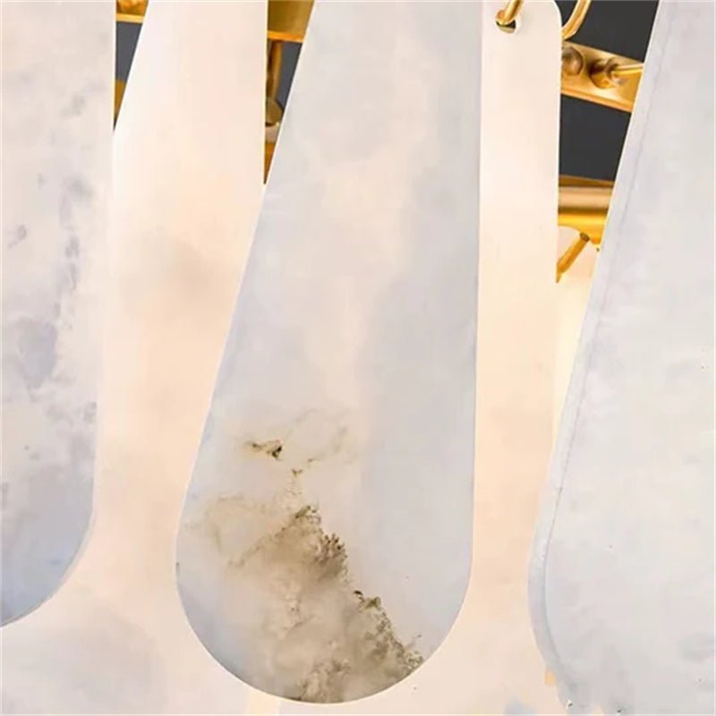 Deborah Alabaster Foyer Chandelier Lighting, Luxury Modern Lighting - Zelno Lighting