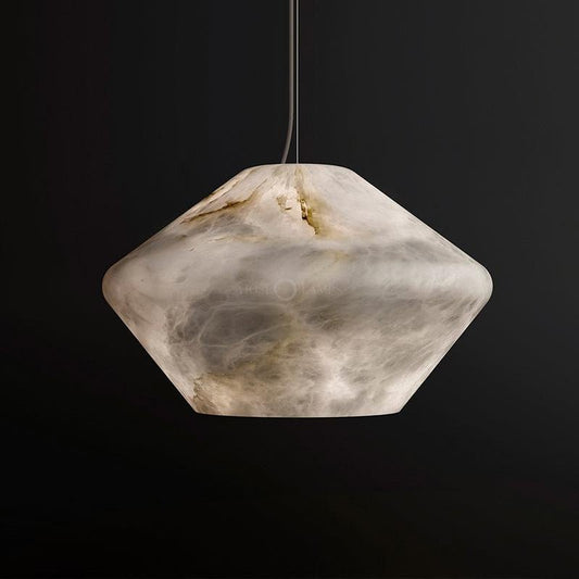 Decorative Alabaster Bedside Pendant Light, Living Room Pendant Light - Zelno