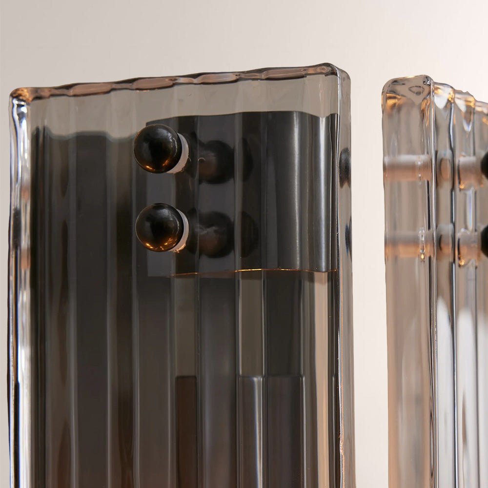 Delsia Fluted Glass Wall Sconce - zelnolighting