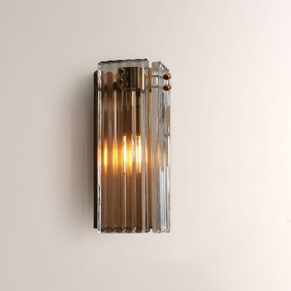 Delsia Fluted Glass Wall Sconce - zelnolighting