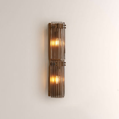 Delsia Fluted Glass Wall Sconce - zelnolighting