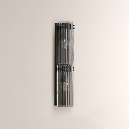 Delsia Fluted Glass Wall Sconce - zelnolighting