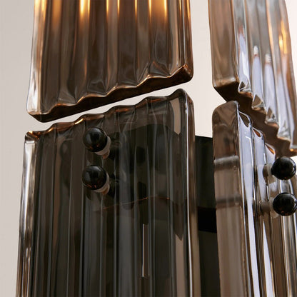 Delsia Fluted Glass Wall Sconce - zelnolighting