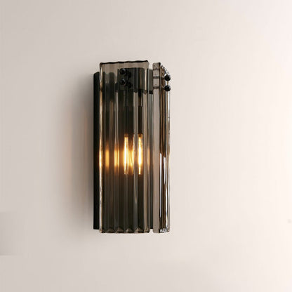 Delsia Fluted Glass Wall Sconce - zelnolighting