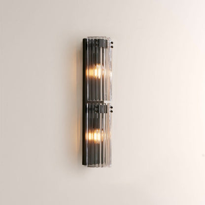 Delsia Fluted Glass Wall Sconce - zelnolighting