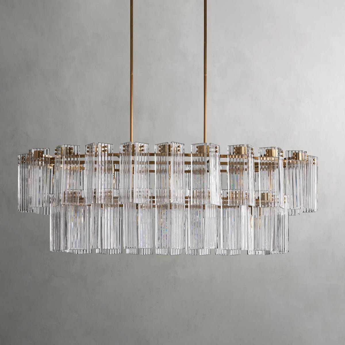 Delsie Oval Tiered Chandelier - Zelno