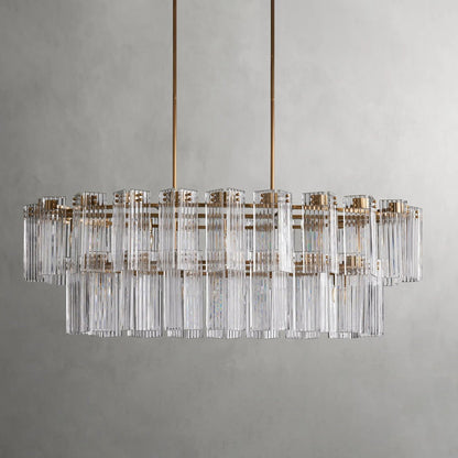 Delsie Oval Tiered Chandelier - Zelno