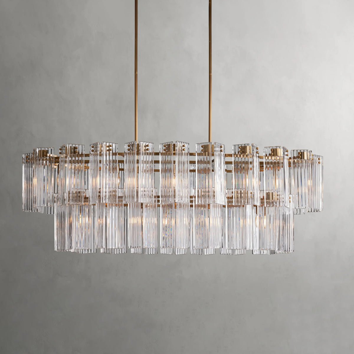 Delsie Oval Tiered Chandelier - Zelno