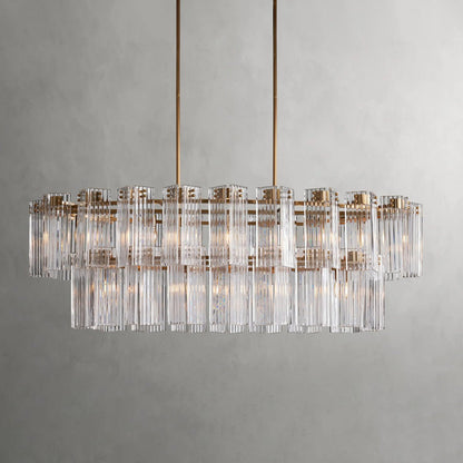 Delsie Oval Tiered Chandelier - Zelno