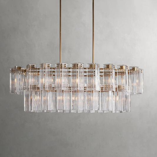 Delsie Oval Tiered Chandelier - Zelno