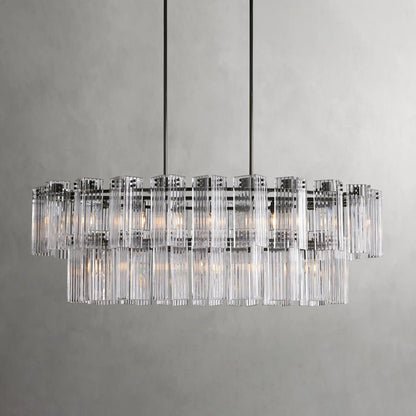 Delsie Oval Tiered Chandelier - Zelno