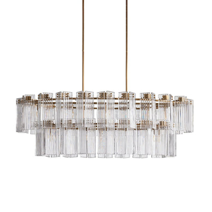 Delsie Oval Tiered Chandelier - Zelno